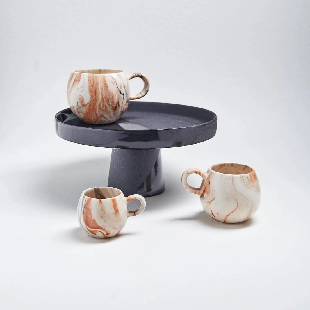 Artisan Drinkware | Marble Handmade Ceramic Cup