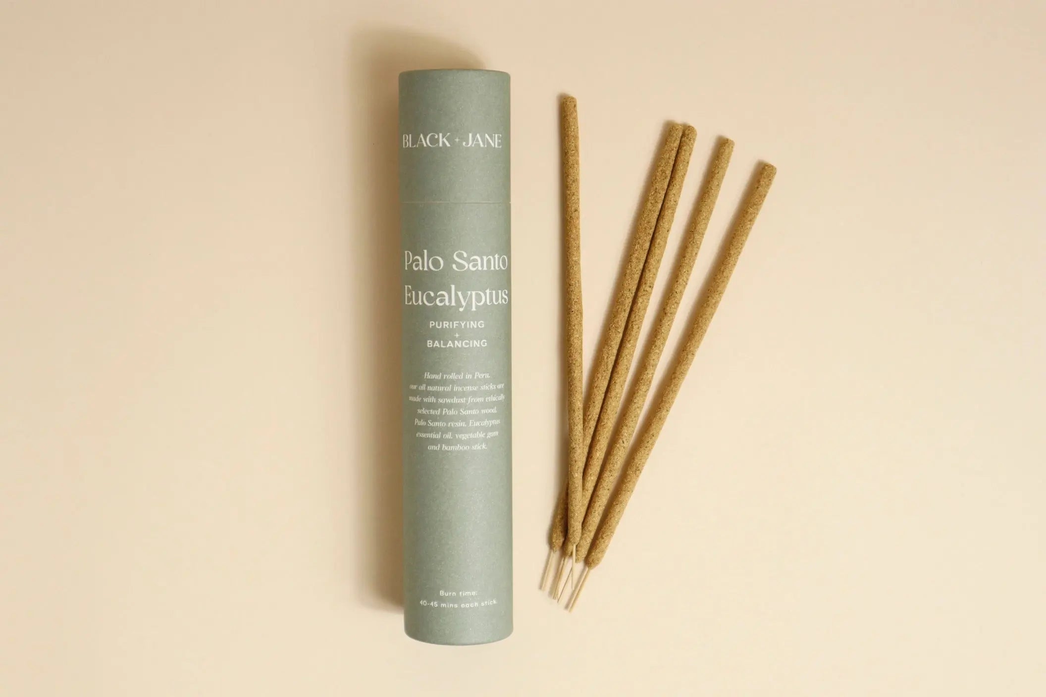 Hand Rolled Palo Santo Incense Sticks by Black & Jane 