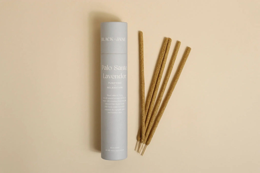 Hand Rolled Palo Santo Incense Sticks by Black & Jane 